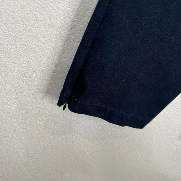 ST. John Sport Women's Activewear Pant Elastic Waist Side Zip Navy‎ Blue Size 4 - Picture 8 of 15